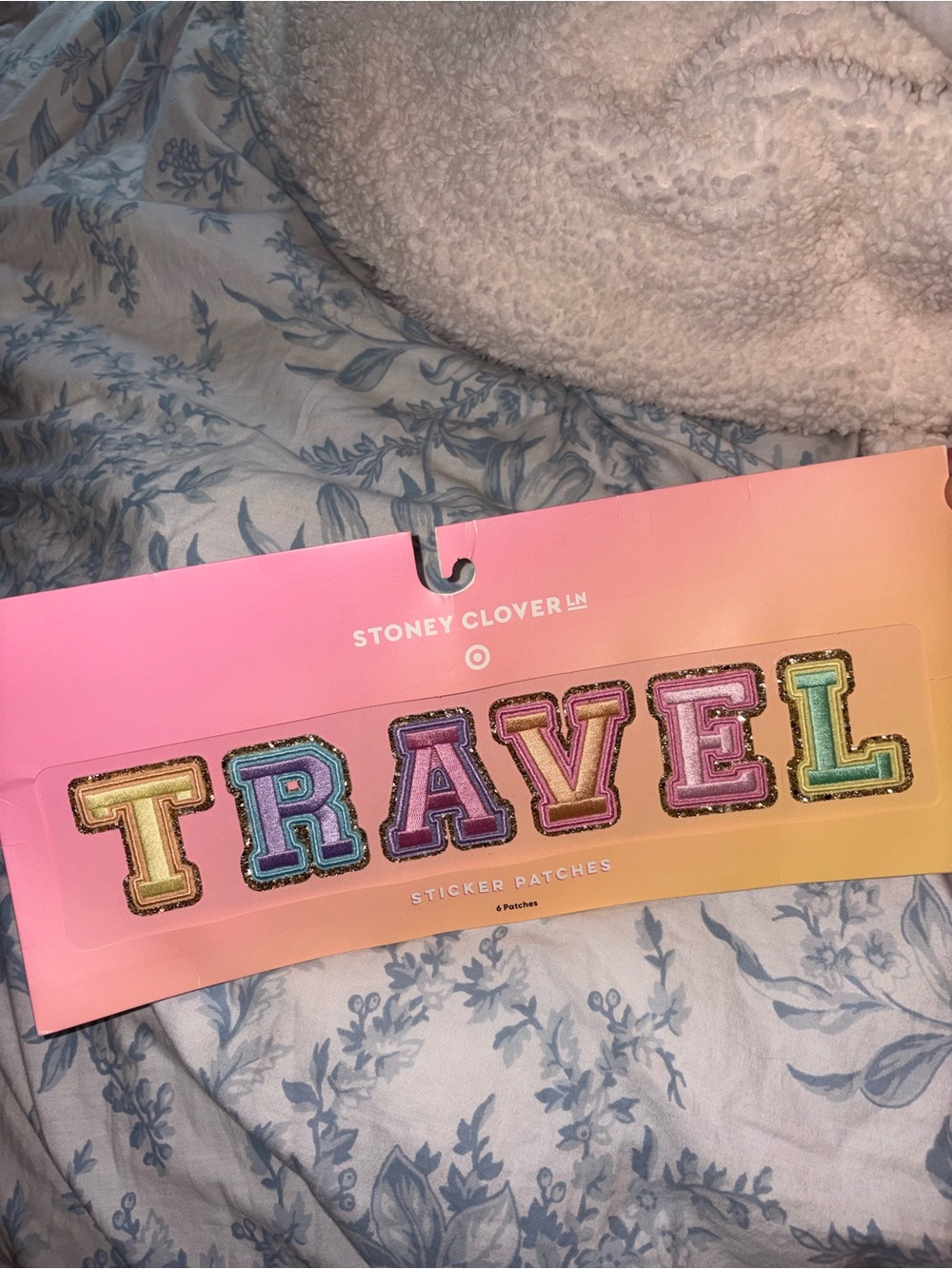 Stoney Clover Lane Multicolor 'TRAVEL' Sticker Patches